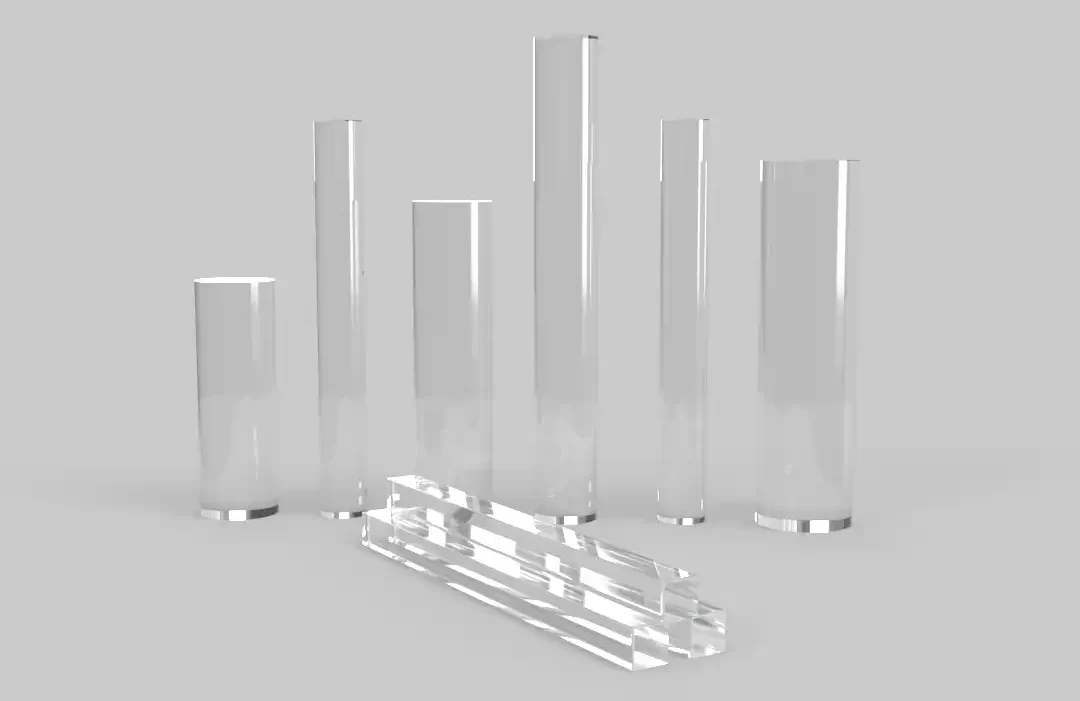 Acrylic Rods and Sticks - Clear Plastic Bars for Various Applications